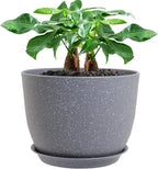 12inch Large Plant Pot, Modern Plastic Planter by UOUZ