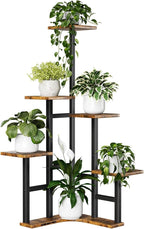 Corner Plant Stand Indoor, 6 Tiered Corner Plant Shelf Flower Stand by Yzosvki