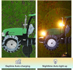Solar Tractor Light Metal Yard Stake Solar Powered Light Up Metal Tractor - Image 3