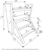 Furinno TIOMAN Plant Stand Indoor Outdoor, Tabletop Mini Ladder Planter Stand - Image 7