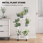 Plant Stand 5 Tier Indoor Outdoor Metal Flower Shelf - Image 6
