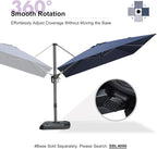 PURPLE LEAF Patio 9 Feet Cantilever Offset Umbrella - Image 9