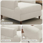 Oversized Chaise Lounge Accent Chair, Cloud Fluffy Chaise Sofa Recliner - Image 9