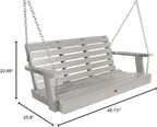 Highwood Weatherly Porch Swing, 4 Feet, Harbor Gray - Image 3