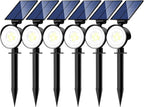nipify 6 Pack Solar Spot Lights Outdoor Waterproof by Nipify