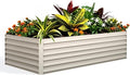 Garvee 8x4x2ft Galvanized Raised Garden Bed Outdoor, Rust-Resistant Raised by Garvee