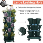 DUNCHATY Stackable Planter, Vertical Garden Planter - Image 4