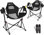 AKSOUL Hammock Camping Chair Swinging: Aluminum Alloy Adjustable Back Swinging by AKSOUL