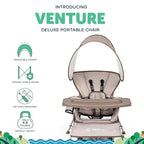 Baby Delight Go with Me Venture Portable Chair | Indoor and Outdoor | Sun - Image 2