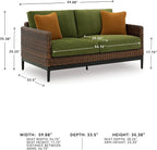 Signature Design by Ashley Horizon Hall Vintage Outdoor Nuvella Weather - Image 7