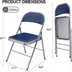 VINGLI 4 Pack Folding Chairs - Image 3