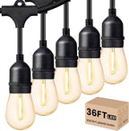 Svater Outdoor Led String Lights 36 FT, Patio Lights by Svater
