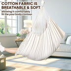 Chihee Hammock Chair 4.9ft x 3.9ft Max 500 Lbs Widen Hanging Swing 2 Cushions - Image 2