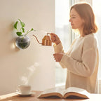 4 Pcs Stained Glass Hanging Vases Hanging Glass Planters Small Plant Terrarium - Image 6