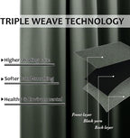 NICETOWN Outdoor Curtains 2 Panels Bottom Weighted - Image 5