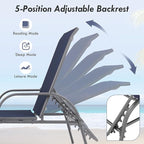Giantex Patio Lounge Chair, Outdoor Chaise Lounge - Image 6