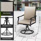 LEVELEVE 5 Piece Outdoor Patio Dining Set - Image 5