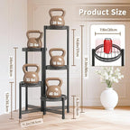 LASZOLA 5 Tiered Folding Tall Plant Stand Indoor Outdoor - Image 6
