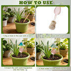 4 Pcs Plant Watering Globes Self Watering Planter Insert Glass Water Bulbs - Image 4