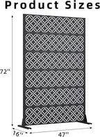 Casaphoria Metal Privacy Screen Outdoor, Palace Black - Image 7
