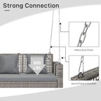 Outvita Porch Swing, 4FT Hanging Outdoor Porch Swings - Image 4