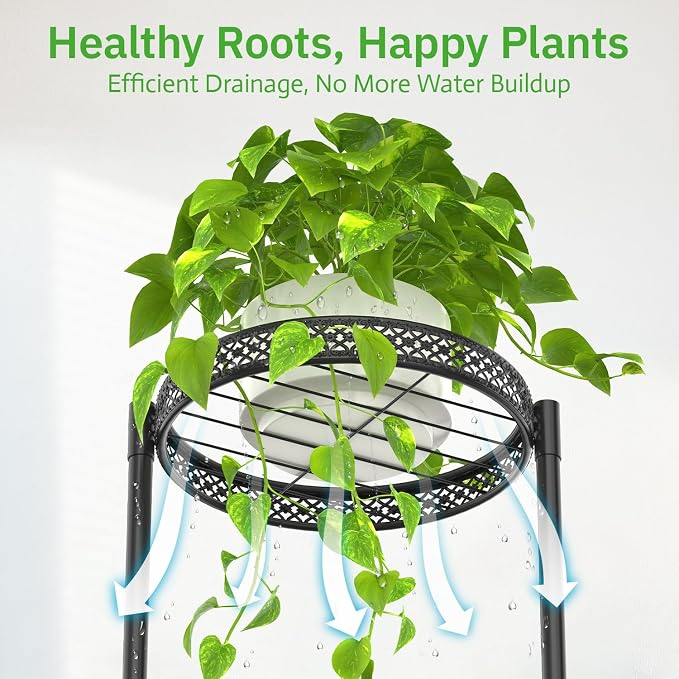 Plant Stand Indoor Outdoor Clearance, 3 Tier Metal Flower Shelf Pot Holder - Image 7