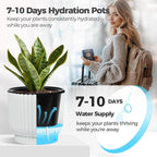 T4U 4 Inch Plant Pots Self Watering, 6 Pack African Violet Pots, Small Plant - Image 4