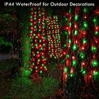 Upgraded Connectable 200 LED Christmas String Lights Outdoor Indoor, 66FT Red - Image 7