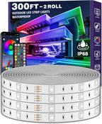 Outdoor LED Strip Lights Waterproof, IP68 Outside Led Light Strips Waterproof by AILBTON