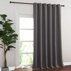 NICETOWN Sliding Glass Door Curtain Extra Long 132 inches Long, Grommet Thermal - Image 2