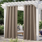 NICETOWN Morandi Brown Outdoor Curtain by NICETOWN