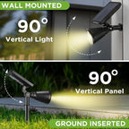 InnoGear Solar Spot Lights, Outdoor Solar Lights Solar Spotlights Flag Pole - Image 6