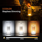 Portable Metal Table Lamp for Indoor/Outdoor, Rechargeable Cordless LED Lamp - Image 3