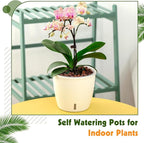 8-Pack 5 Inch Self Watering Pots, Indoor Planter - Image 6