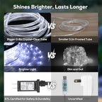 50FT 360 LED Waterproof Rope Lights Outside - Image 6