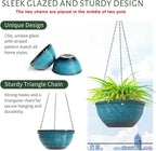 10in Hanging Planters for Indoor and Outdoor Plants, 2 Pack Hanging Planter - Image 3