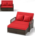 RELAX4LIFE Wicker Patio Outdoor Daybed by RELAX4LIFE