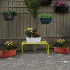 GREANER Long Planters for Outdoor Plants, 3 Pack 16.9x7.48 Inch Flower - Image 7