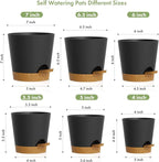 7/6.5/6/5.5/5/4 inch Self Watering Pots - Image 2