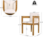 Christopher Knight Home Kclent Patio Acacia Wood Dining Set - Image 6