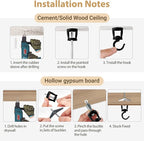 Mkono Ceiling Hooks for Hanging Plants, Heavy Duty Metal Plant Hanger for Drop - Image 6