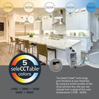 HALO HLB Recessed Lighting 6 Inch LED Thin Canless, Dimmable w/Selectable Color - Image 5