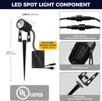 L LOHAS LED RGB Dusk to Dawn Low Voltage Landscape Lighting, IP65 Outdoor - Image 7