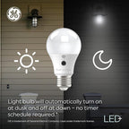 GE LED+ Dusk to Dawn A19 LED Light Bulbs, Automatic On/Off Outdoor Light - Image 4