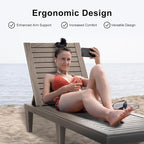 EasyUp Resin Chaise Lounge Chairs - Image 5