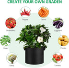 12-Pack 15 Gallon Thickened Non-Woven Grow Bags, Aeration Fabric Pots - Image 5