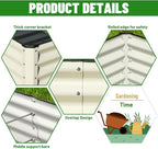 SnugNiture Galvanized Raised Garden Bed 6x3x2FT Outdoor Large Metal Planter Box - Image 3