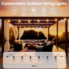 RTTY Dense-Glow 150FT Outdoor String Lights Pro Set - Image 2