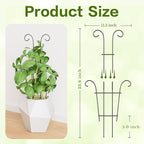 Larger 23.6in Plant Trellis for Climbing Plants Indoor Outdoor, 4 Pack - Image 3