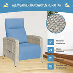 Outdoor Recliner Chairs Set of 2, Reclining Patio Chairs - Image 6